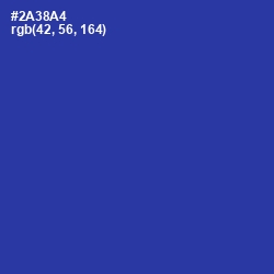 #2A38A4 - Governor Bay Color Image