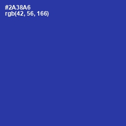 #2A38A6 - Governor Bay Color Image
