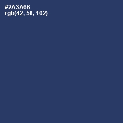 #2A3A66 - Rhino Color Image