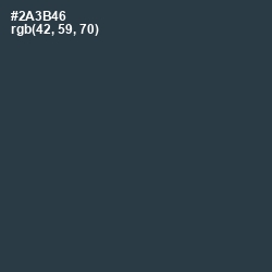 #2A3B46 - Tuna Color Image