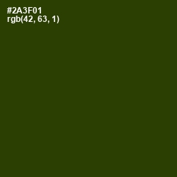 #2A3F01 - Turtle Green Color Image