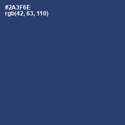 #2A3F6E - Rhino Color Image