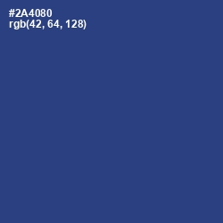 #2A4080 - Chambray Color Image