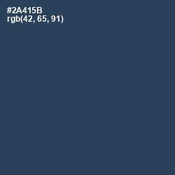 #2A415B - Blue Dianne Color Image
