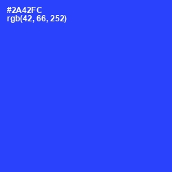 #2A42FC - Blue Ribbon Color Image