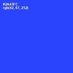 #2A43FC - Blue Ribbon Color Image