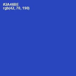 #2A46BE - Cerulean Blue Color Image