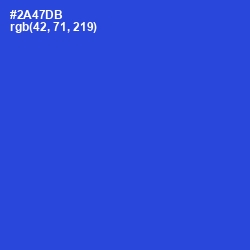 #2A47DB - Mariner Color Image