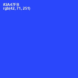 #2A47FB - Blue Ribbon Color Image