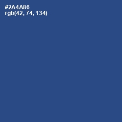 #2A4A86 - Chambray Color Image