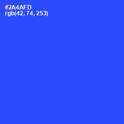 #2A4AFD - Blue Ribbon Color Image
