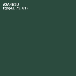 #2A4B3D - Lunar Green Color Image