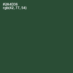#2A4D36 - Lunar Green Color Image