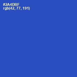 #2A4DBF - Cerulean Blue Color Image