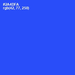 #2A4DFA - Blue Ribbon Color Image