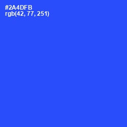 #2A4DFB - Blue Ribbon Color Image