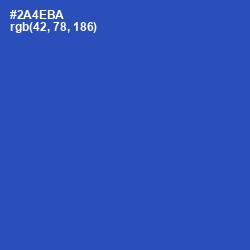 #2A4EBA - Cerulean Blue Color Image