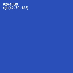 #2A4FB9 - Cerulean Blue Color Image