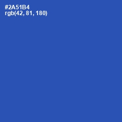 #2A51B4 - Cerulean Blue Color Image