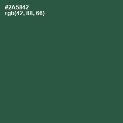 #2A5842 - Plantation Color Image