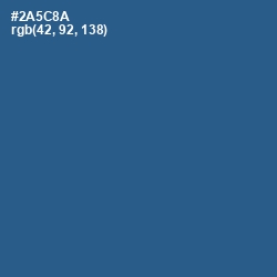 #2A5C8A - Chambray Color Image