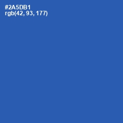#2A5DB1 - Cerulean Blue Color Image
