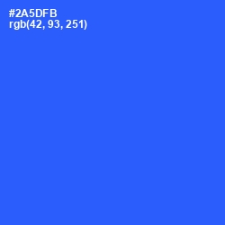 #2A5DFB - Blue Ribbon Color Image