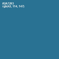 #2A7293 - Jelly Bean Color Image