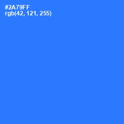 #2A79FF - Azure Radiance Color Image
