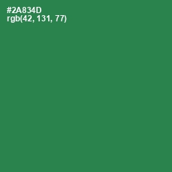 #2A834D - Sea Green Color Image