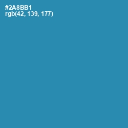 #2A8BB1 - Boston Blue Color Image