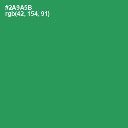 #2A9A5B - Sea Green Color Image