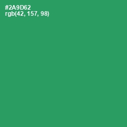 #2A9D62 - Eucalyptus Color Image