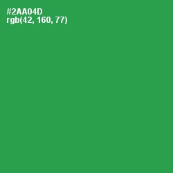 #2AA04D - Sea Green Color Image