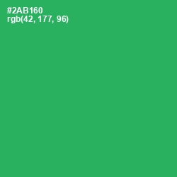 #2AB160 - Sea Green Color Image