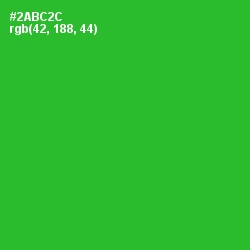#2ABC2C - Forest Green Color Image