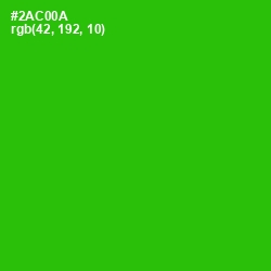 #2AC00A - Harlequin Color Image