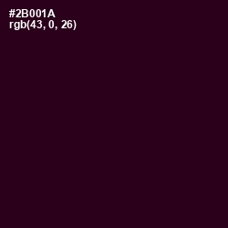 #2B001A - Aubergine Color Image