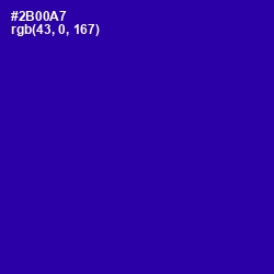#2B00A7 - Blue Gem Color Image