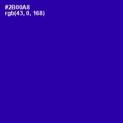 #2B00A8 - Blue Gem Color Image