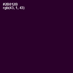 #2B012B - Jacaranda Color Image