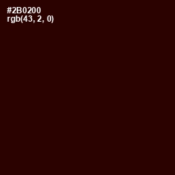 #2B0200 - Sepia Black Color Image