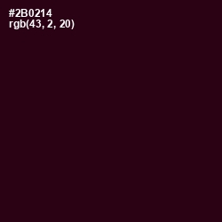 #2B0214 - Aubergine Color Image