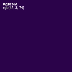 #2B034A - Violet Color Image