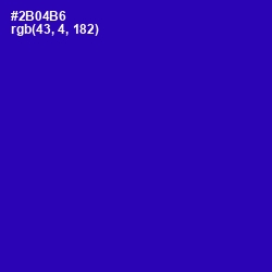 #2B04B6 - Blue Gem Color Image