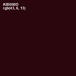 #2B060D - Sepia Black Color Image