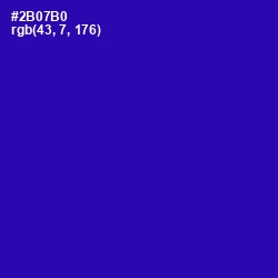 #2B07B0 - Blue Gem Color Image