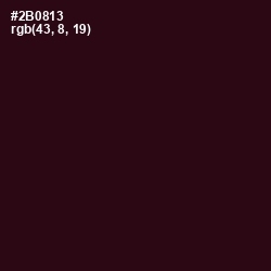 #2B0813 - Coffee Bean Color Image