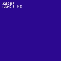 #2B088F - Blue Gem Color Image
