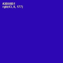 #2B08B1 - Blue Gem Color Image